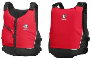 CREWSAVER SPORT 50N BUOYANCY AID VEST KAYAK CANOE SAILING SUP WATERSPORTS RED XL - Picture 1 of 6