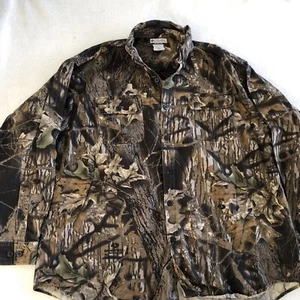 Columbia Camo Shirt Mens XXL Mossy Oak Break Up Long Sleeve Hunting Button Down - Picture 1 of 7