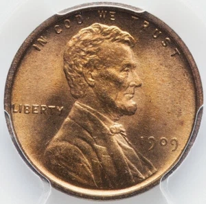 Lincoln Cent 1909 VDB Certified PCGS MS-66 Red! Absolutely Stunning Red Gem! - Picture 1 of 5