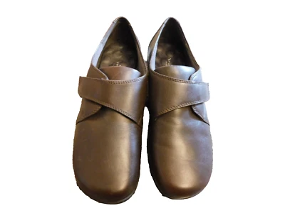 Walking Cradles Dark Brown Leather Comfort loafers Shoes sz 7.5 EUC Clean Nice Foto 1 de 4