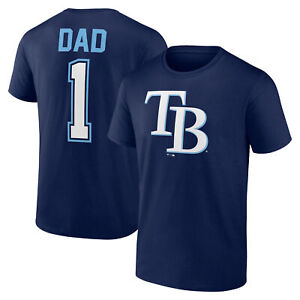 Men's Fanatics Branded Navy Tampa Bay Rays Father's Day #1 Dad T-Shirt