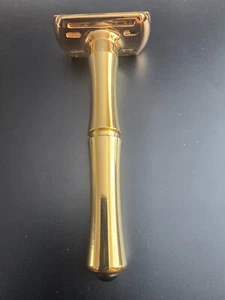 CLASSIC HEAVY DUTY DOUBLE EDGE SHAVING RAZOR GOLDEN STYLE - Picture 1 of 3