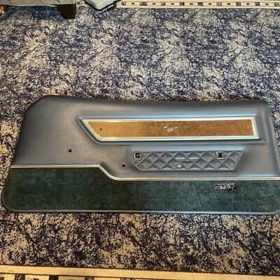 PANEL PUERTA MUSTANG II AZUL 1974 1975 1976 1977 1978 NUEVO RARO Foto 1 de 4