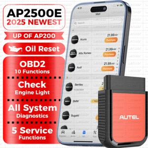 2025 Autel AP2500E Automotive Diagnostic Tool Read Erase Codes Car OBD2 Scanner - Bild 1 von 15