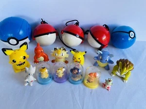 POKEMON Vintage 90s Nintendo Collectable Toys Bundle Poke Balls Figurines RARE - Picture 1 of 10