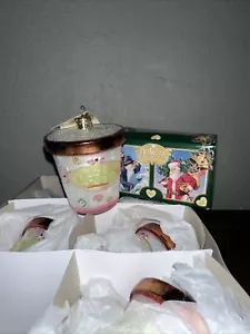 Ice Cream Carton Glass Old World Christmas Ornament Decoration 32177 FREE BOX - Picture 1 of 3