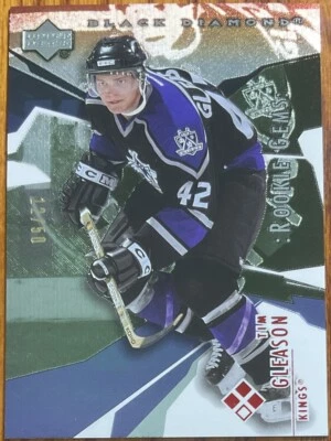 2003-04 Black Diamond Red Tim Gleason RC #165 Los Angeles Kings #’d 12/50 - Image 1 of 3