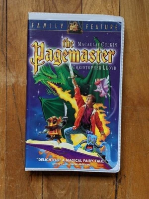 1995 THE PAGEMASTER (VHS, Clamshell) Macaulay Culkin Christopher Lloyd - Image 1 of 2