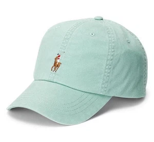 POLO RALPH LAUREN MEN'S COTTON CHINO SPORTS CAP GREEN#710834737027-NWT - Picture 1 of 8