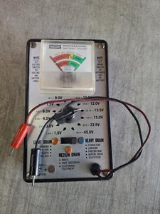 Vintage Analog Professional Battery Tester 1.5V - 45V Mallory BT20A (Duracell) - Picture 1 of 11