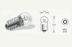 12 volt 2.2 watt MES E10 classic car dashboard illumination bulb 987 (Box of 10) - Picture 1 of 5