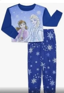 New Disney Frozen Girls Size 3T Fleece Pj Set - Picture 1 of 1