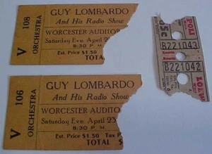 Guy Lombardo Radio Show Worcester Auditorium Ticket Poli Theater Worcester Messe - Bild 1 von 9