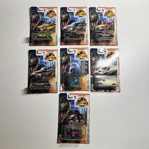 Matchbox Jurassic Park Jeep Ford Explorer Chevy Silverado Dominion Lot Of 7 - Picture 1 of 2