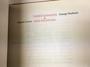 1960s "Windhover III" booklet of George Starbuck Sonnets - Picture 1 of 5