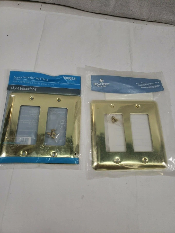 Brainerd 64078/ 64123 Stamped Round Double Decorator Wall Plate