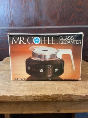 Mr Coffee Replacement Carafe White Model D-76 New Old Stock Open Box 1975 - Image 1 of 4