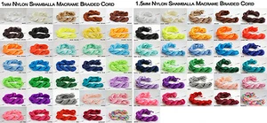 1mm 1.5mm Chinese Knot Nylon Shamballa Macrame Cord Beading String - Pick Color - Picture 1 of 4