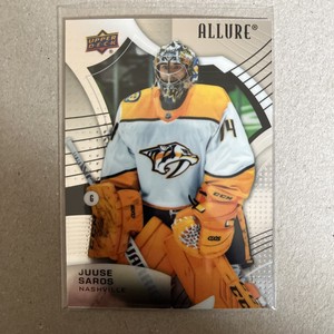 2021-22 UD Allure Base 65 Juuse Saros base Nashville Predators