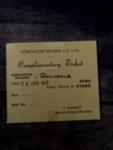 TICKET Doncaster Rovers v Rochdale 1976 1975/76 4th Division GRATISVERSAND - Bild 1 von 2