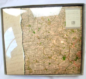K&Company Life's Journey 6x6 Scrapbook Album London Map 10 Page Protectors - Picture 1 of 12