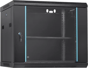 9U Wall Mount Network Server Cabinet, 39.37 Cm Deep, Server Rack Cabinet Enclosu - Picture 1 of 11