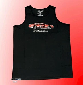 Nueva camiseta sin mangas Budweiser coche de carreras con logotipo retro para hombre vintage - Imagen 1 de 2