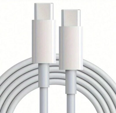 USB Type-C to C Cable Fast Charger PD 60W Lead For Type-C iPad Samsung iPhone 15 - Image 1 of 4