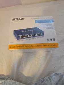 NETGEAR GS108 ProSafe (GS108-400NAS) 8 Port Standalone Gigabit Ethernet Switch - Picture 1 of 1