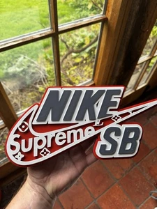 Decorative Nike Supreme SB Logo 3D Printed Sign – 24cm - Picture 1 of 5