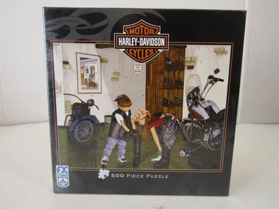 Rompecabezas Harley Davidson Motorcycles Getting in Gear (500 piezas) FX Schmid Foto 1 de 4