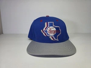 MLB Texas Rangers Blue Snap Back Pro Standard Map Logo Hat NEW - Picture 1 of 7