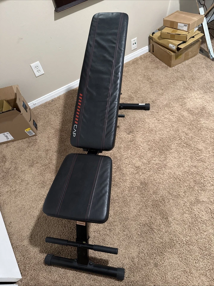 Banco de pesas FID utilitario multiusos plegable con tapa para gimnasio en casa Foto 1 de 4