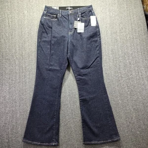 Lularoe Jeans Damen 30 dunkelblau Waschung ausgestelltes Bein Stretch Denim 5 Pocket LYCRA - Bild 1 von 12