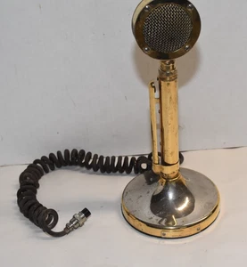 GOLDEN EAGLE Astatic Model D-104 LOLLIPOP ham radio mic Microphone & Stand - Picture 1 of 9