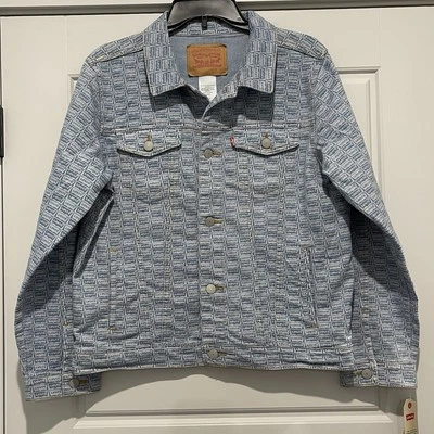 Levi Strauss & Co. Chaqueta vaquera azul claro con logotipo talla L para jóvenes Foto 1 de 4