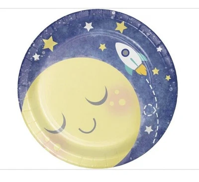 To the Moon & Back 7" Dessert Plates, 8pk - Image 1 of 3