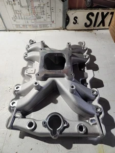 Satin Aluminum Single Plane LowRise Intake Manifold for Oldsmobile 400 425 455 - Bild 1 von 3