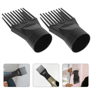 2 Pcs Hair Dryer Comb Attachment Blower Nozzle Miss Travel Adapter for Dryers - Picture 1 of 12