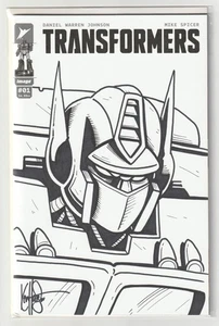 Ken Haeser Optimus Prime Arte en Transformers #1 Imagen con certificado de autenticidad DF! Casi nuevo - Imagen 1 de 2
