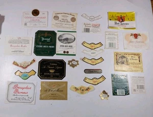 Large Job Lot Of Vintage French Wine Labels (B) - Picture 1 of 2