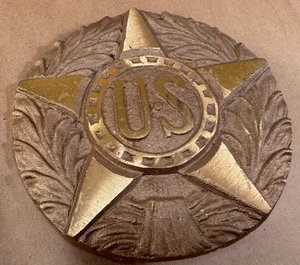 Vintage Messing Bronze US Veteran Stern Grabmal Denkmal - Bild 1 von 9