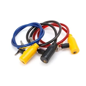 8x640MM Cycling Cable Anti-Theft Bike Scooter Safety Lock With 2 Keys - Picture 1 of 8