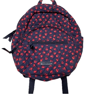 Vera Bradley Sweet Hearts Essential Compact Small Quilted Backpack Navy Blue Tasche - Bild 1 von 11
