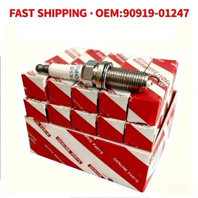 FOR TOYOTA LEXUS GENUINE OEM IRIDIUM SPARK PLUG SET OF 10*PCS 90919-01247 - Изображение 1 из 4