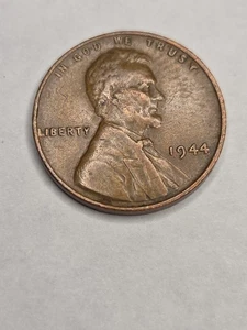 1944 Wheat Penny No Mint Mark - Picture 1 of 5