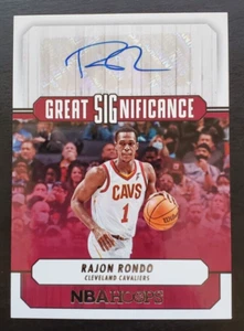2022-23 Panini NBA Hoops Rajon Rondo Great SIGnificance Auto #GS-RJR Cavaliers - Picture 1 of 2