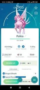 Pokemon Shiny Palkia ( Origin Forme ) Legacy ( Spacial Rend ) Go  - Bild 1 von 2