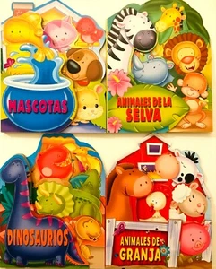 EDUCA-RIMAS SET OF 4 SPANISH BOARD BOOKS: ANIMALS - Picture 1 of 2