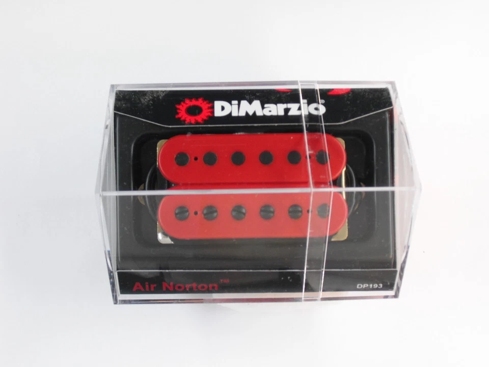 DiMarzio Regular Spaced Air Norton Humbucker Red W/Black Poles DP 193 - Image 1 of 1